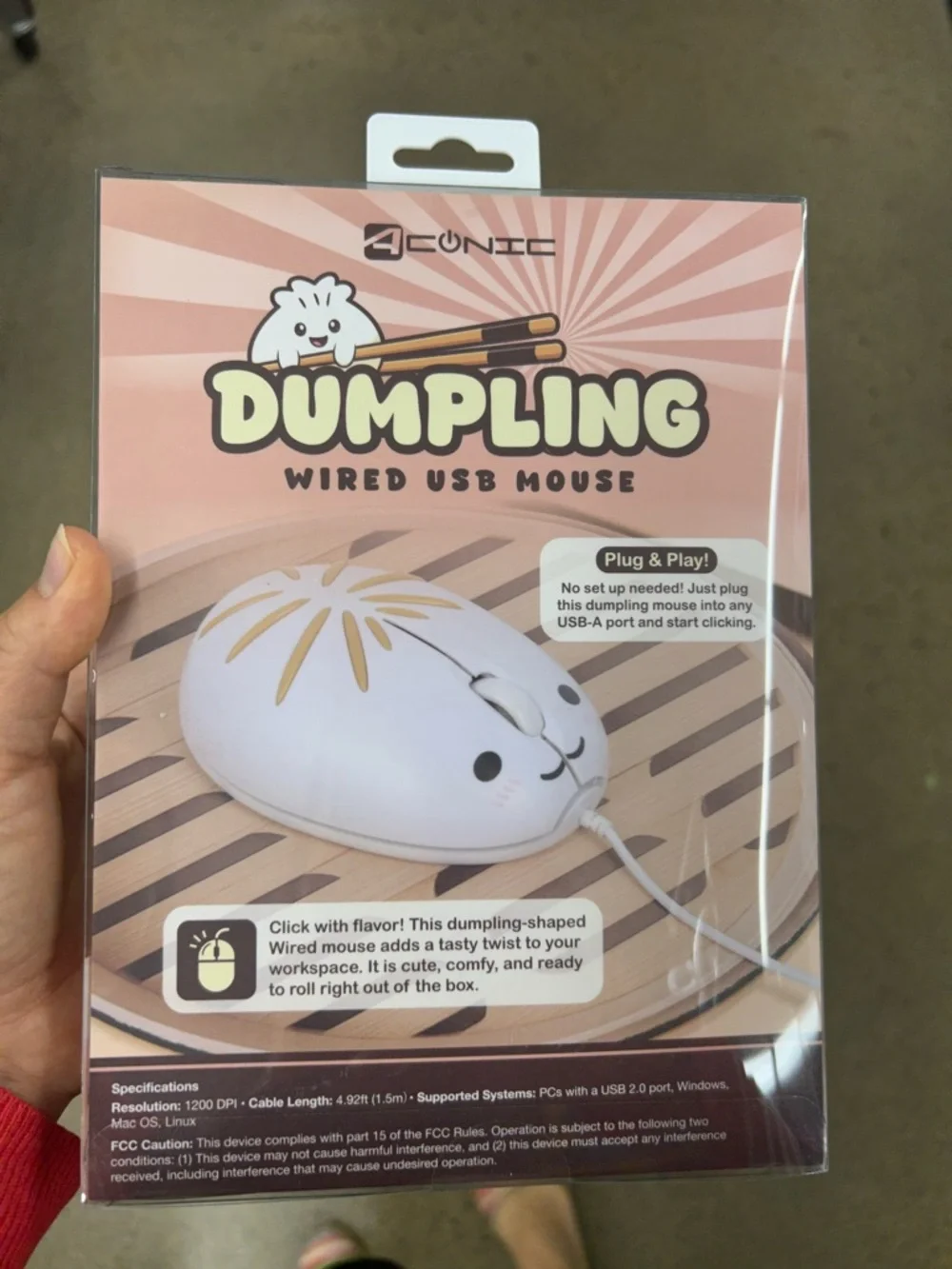 NWT Dumpling Wired USB Mouse